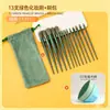 Set de Brochas de Maquillaje Sijiqing de 13 Piezas Transfronterizo Brocha Portátil para Rubor Brocha para Sombras de Ojos Juego Completo de Herramientas de Belleza Fábrica