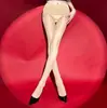 Medias Aurora sin costuras con rayas de ondas de radio, ultrafinas, sexys, brillantes, pantimedias sedosas, diseño seductor negro con entrepierna abierta