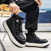 Zapatos Deportivos Casuales de Caña Alta con Hebilla Giratoria Sin Cordones, Novedad Otoño e Invierno para Hombre, Tallas Grandes, Suela Gruesa, Tendencia Callejera, Zapatos para Hombre