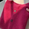 [Procesamiento de Gabinete de Retiro ~ artículos genuinos Suéter Cardigan Tejido de Osmanthus de Lana para Mujer Nuevo Abrigo de Otoño e Invierno Suéter Holgado