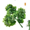 Folhas de Banyan Simuladas Atacado, Folhas de Ginkgo, Folhas Coladas, Folhas de Bordo Vermelho Falsas, Galhos para Paisagismo de Engenharia de Hotéis, Decoração de Jardim