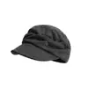 Chapéu slouchy plissado atmosfera nicho coreana feminino boné de jornaleiro retrô literário estiloso versátil boné equestre boina