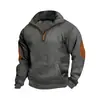 Sudadera Casual de Hombre Otoño e Invierno Transfronteriza Nueva Sudadera con Cremallera a Cuadros Bordada en Gamuza Jacquard Amazon