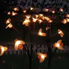 Nova luminária de chão decorativa à prova d'água para pátio externo, balanço ao vento, lâmpada de gramado Firefly, solar, Lâmpada Borboleta