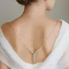 Corrente para Costas de Pérolas em Camadas Novo Produto Transfronteiriço Moda Europeia e Americana Corrente Corporal de Strass Sexy Corrente Corporal de Casamento Nupcial