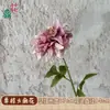 Venta al por mayor transfronteriza de nuevas dalias artificiales, dalias grandes de seda de un solo tallo, flores artificiales para decoraciones de bodas y decoración del hogar