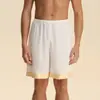 Yaoting Cruzamento Outono Novo Cetim Camisola Masculina Cor Lisa Ásia Central Luxo Roupa de Casa Roupão 3993+3994