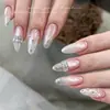 Decoraciones coloridas para uñas tipo mini rectángulo de circón, pedrería brillante en forma de cruz, decoraciones largas para uñas con fondo plano biselado