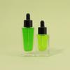 Frasco Conta-gotas Quadrado para Líquido Essencial 50ml Frasco Conta-gotas de Vidro, Quadrado Transparente para Cuidados com o Cabelo 30ml Frasco de Óleo Essencial, Frasco Vazio, Alto Padrão
