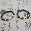 Pulsera de seis caracteres verdad valiente anti-oro picqiu fortuna cuentas de Buda pulsera actividades regalo drenaje suministro en vivo al por mayor
