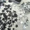 Estilo ins de alto valor decoración de lentejuelas de estrella plateada materiales auxiliares accesorios de empaque de tarjeta de salida relleno joyería DIY