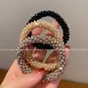 Estilo Nuevo de Verano de Gama Alta Elegante Goma Elástica para el Cabello con Pedrería Anillo para Cola de Caballo Retro Francés Celebridad de Internet Cuerda para el Cabello para Mujeres