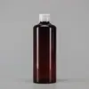 En stock 50ml 60ml 100ml 200ml botella de plástico de hombro plano con tapa de rosca PET botellas dispensadoras de líquido botellas selladas para muestras