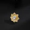 Anillos de Diseño Abierto con Banda Ancha en Forma de Flor Más Vendidos Transfronterizos, Girasol y Flor de Rosa Populares Anillos Transfronterizos Joyería al por Mayor