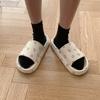 Pantuflas de Pareja con Suela Gruesa para Mujer Verano 2022 Nuevo Verano Estilo Coreano Celebridad de Internet Pantuflas para Casa y Exterior para Hombre 5529xl