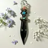 Fabricante de Donghai vende adagas populares de pedra bruta natural polidas sob medida bordadas para decoração de casa e enfeites de mesa atacado