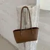 Bolso de Hombro Retro Simple Estilo Coreano para Mujer 2026 Nuevo Alta Calidad Gran Capacidad Color Sólido Personalidad Bolso Tote de Hombro Único para el Trabajo