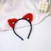 Moda linda diadema de orejas de gato cosplay niña corazón en vivo en línea rojo hebilla para la cabeza accesorios para el cabello outlet de fábrica