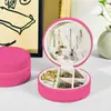 Portátil Europea Princesa Viaje Corea del Sur Caja de Joyería Caja de Almacenamiento Mini Joyería Joyería Joyería Empaque Anillo