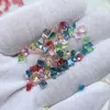 Pedras de Strass Transparentes para Nail Art Strass Quadrado 4mm com Base Pontiaguda Acessórios DIY Gelo-Transparente Decoração Popular para Unhas Strass Atacado