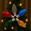 Producción Profesional Ventas Bombilla Pequeña C7, Bombilla Indicadora, Transparente, Bombilla Decorativa de Colores 220v