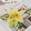 Simulação única 3 mini lírio toque filme flor falsa decoração para casa fotografia casamento fábrica atacado