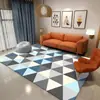 Nueva Alfombra de Piso Sala de Estar Dormitorio Lujo Ligero Alta Calidad Simple Cobertura Total Sofá Alfombra de Piso Grande Mesa de Café Limpiable Alfombra de Mesita de Noche