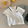 Estilo Nuevo de Verano 2026 Camisa Polo para Niños, Camiseta Casual de Manga Corta a la Moda para Bebés, Top de Tendencia para Niños