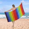Toalla de Playa Transfronteriza Modelo Nuevo de Fibra Ultrafina, Hecha a Medida de Secado Rápido, Absorbente de Agua, Toalla de Baño Portátil, Toalla Transfronteriza Estampada de Terciopelo Doble Cara