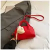 Bolso de Bowling de Mano de Aspecto Elegante y Moderno para Mujer 2026 Nuevo de Primavera Bolso Cuadrado Pequeño Retro Bolso Cruzado de Hombro