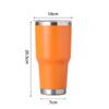 Copo de Carro com Alça 30oz Aço Inoxidável 304 Copo de Gelo com Isolamento a Vácuo de Camada Dupla Grande Capacidade