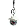 Chaveiro de argola com pingente de espelho de bola de cowboy transfronteiriço, pingente de carro DISCO DISCO, decoração