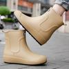 Nuevas Botas de Lluvia para Exteriores 2026 para Hombre, Botas de Lluvia Antideslizantes Forradas de Polar para Mujer, Zapatos Impermeables de Suela Suave, Zapatos de Goma Resistentes al Desgaste, Modernos