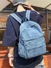 Mochila de Moda de Mezclilla Tendencia 2025 Nueva Versátil Gran Capacidad Estudiante Escolar Mochila de Viaje Casual para el Trabajo