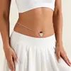 Joyería Transfronteriza Europea y Americana Bikini Sexy Chica Caliente Cadena de Cintura en Forma de Corazón con Diamantes Completos Accesorios Cinturón Versátil para Vestido
