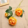 Peônia estrangeira flor artificial base de casamento 3 peônias estrangeiras pacote estilo europeu núcleo flor de guia de casamento estrada de casamento material floral
