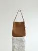 Bolso de Axila Tejido Europeo y Americano, Bolso Cubo de Hombro Único de Gran Capacidad, Bolso Tote Casual, Bolso Grande, Bolso de Mano para Mujer