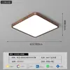 Luminária de teto para sala de estar estilo medieval, nova luminária de quarto estilo chinês na cor nogueira, novo modelo 2026 luminária de espectro total para proteção ocular