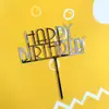 Direitos Autorais Livro Vermelho Pequeno Decoração de Bolo de Confeitaria Estilo ins Minimalista Simples Feliz Aniversário Plug-in de Acrílico para Bolo