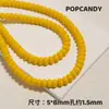 Contas de Ábaco, Contas Espaçadoras de Vidro Colorido com Furo Reto, Pulseira, Colar, Pingente de Carro, Acessórios de Joias Artesanais Multicor, Decoração com Contas de Material