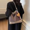 Otoño e Invierno Superficie de Gamuza 2025 Nuevo Bolso de Mujer Estilo Popular Caliente Bolso Cruzado Versátil Bolso de Cubo de Hombro Axila a la Moda