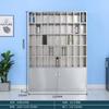 Gabinete para Tazas de Acero Inoxidable Gabinete para Guardar Tazas de Taller Gabinete para Tazas de Salón Gabinete de Almacenamiento Multicompartimento Gabinete para Guardar Tazas del Personal