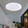 Luminária de Teto Redonda em Acrílico LED Moderna Minimalista para Quarto com Dimmer Sala de Estar Varanda Cozinha e Banheiro Luminárias