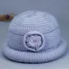 Nuevo Estilo de Gorro Cálido de Invierno para Madres de Mediana Edad y Mayores, Gorro de Lana Engrosado a Prueba de Viento para Señoras Mayores, Gorro de Algodón Tejido para Abuelas