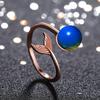 Anillo de Diseño Abierto de Oro Rosa Domi Plus Lamper II Cola de Pez ins Ámbar Cera de Abeja Nuevo Verano 2021