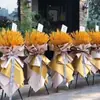 Tienda de Flores de Madera Tripode para Arreglos Florales Bandeja para Globos Cesta de Flores Soporte Triangular Apertura de Tres Puntas Soporte para Flores Negro