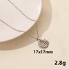 Moda Versátil Ins Colar Nicho Feminino Design Senso Avançado Luz Luxo Personalidade Temperamento Geométrica Textura Pingente Colar