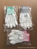 Guantes de palma recubiertos de PU para dedos, nailon de trece agujas, fibra de carbono, revestimiento antiestático, guantes de trabajo adhesivos