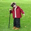 Chaqueta de otoño para niño 2026 nueva, cortavientos a rayas con capucha, genial y moderno, para niños pequeños, top de primavera y otoño para niños