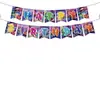 Suministros de Decoración para Fiesta de Cumpleaños de Intensamente: Banderines, Decoraciones Colgantes, Toppers, Vajilla, Vasos de Papel, Servilletas, Platos de Papel, Manteles